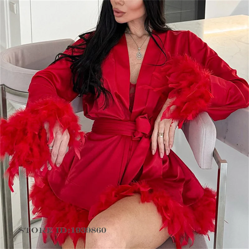Sexy Feather Women's Robe Nigh - Summer House Clothing recension och pris