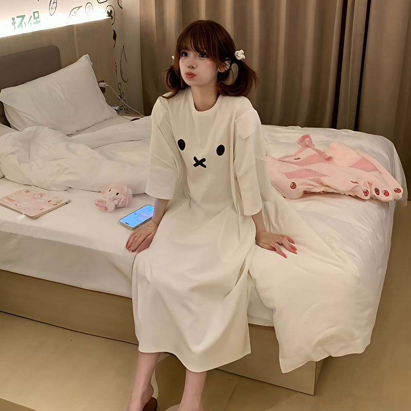 Kawaii Miffy Sleeping Dress Cu - Summer Away Clothing recension och pris