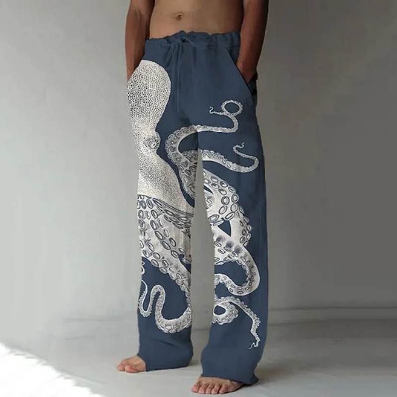 Japanese Art Octopus Graphic P - Summer Clothing Men 2025 recension och pris
