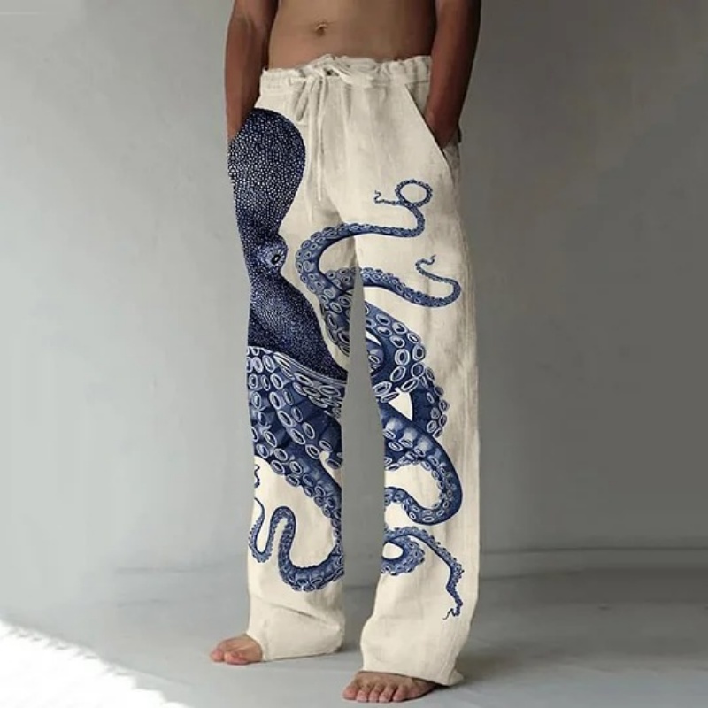 Japanese Art Octopus Graphic P - Summer Clothing Men 2025 recension och pris