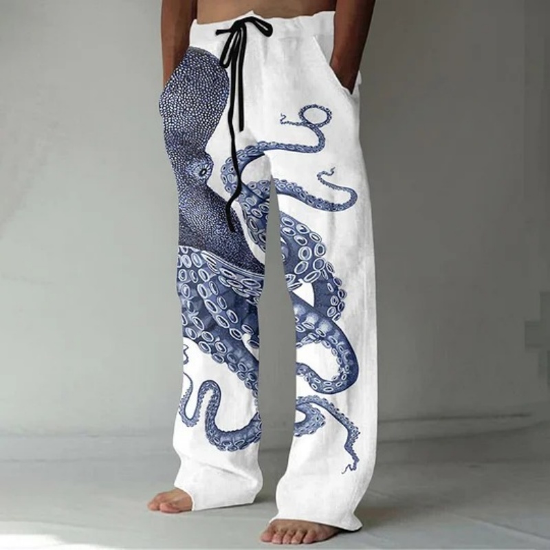Japanese Art Octopus Graphic P - Summer Clothing Men 2025 recension och pris