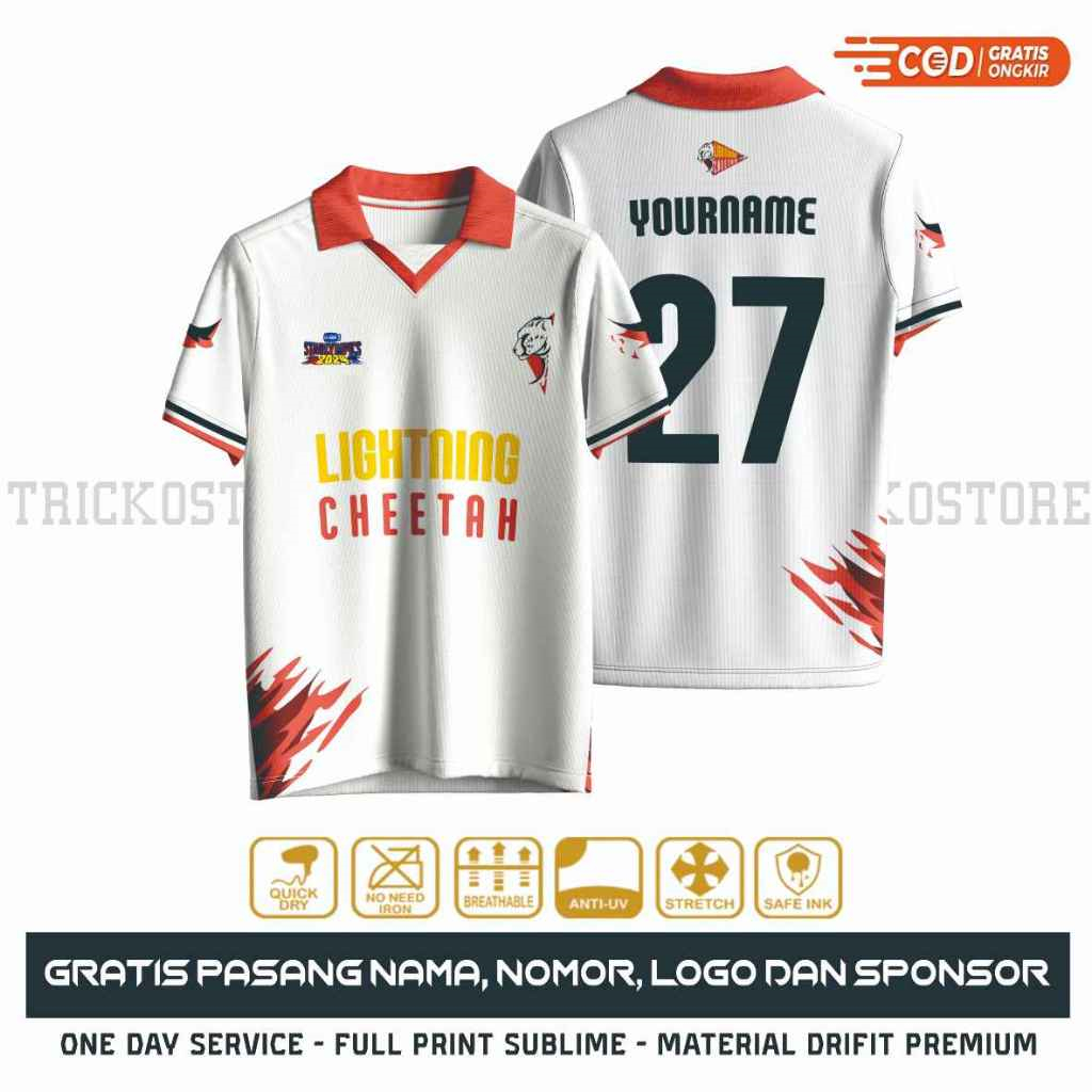 GMMTV LIGHTNING CHEETAH JERSEY - Summer Clothing Names recension och pris