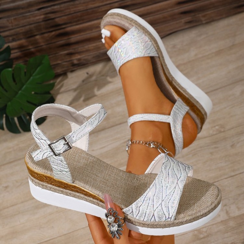 Wedge Sandals for Women White  - Espadrille Sandal Women recension och pris